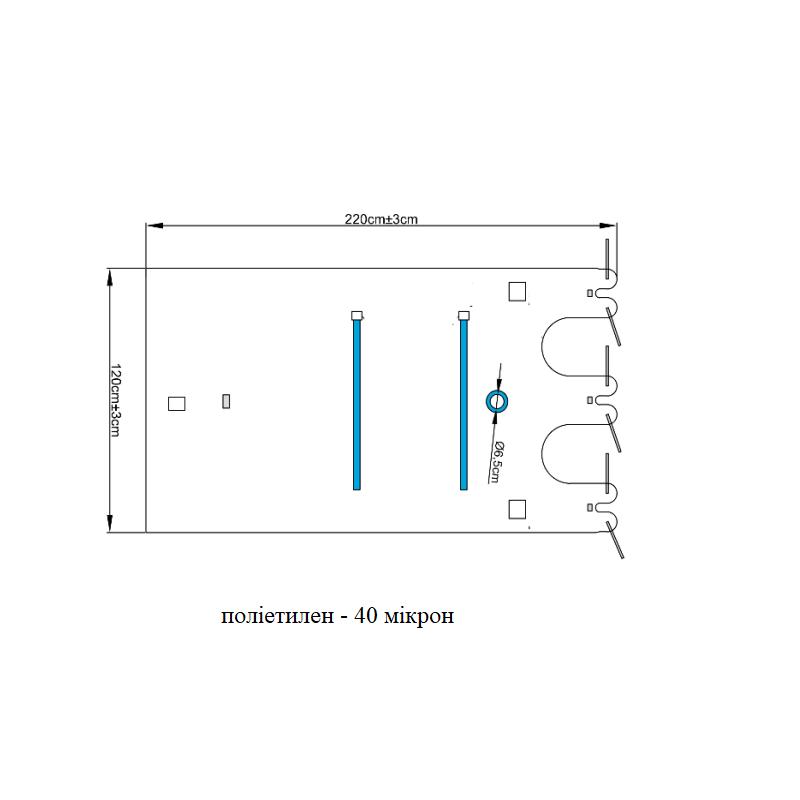 Чохол на мікроскоп 120X220±3 см (поліетилен – 50 мікрон), стерильний NUREL®